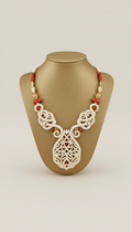 Ivory Necklace with Ornate Craftsmanship